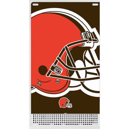 NFL Cleveland Browns Large Logo Xbox Series S Console Skin